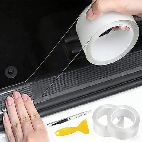 Film de Protection de Peinture pour Voitures,Film de Protection Transparent,Covering Vinyle de Voiture,Film Autocollant Adhésif,Films de Protection Transparent pour Peinture Anti-Rayures (2, 2pc) (1/5)