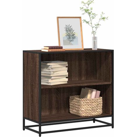 Bücherschrank Braun Eichen-Optik 80,5x35x76 cm Holzwerkstoff