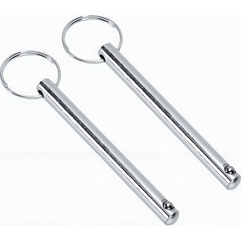 Sélecteur de broches de pile de poids, 2 pièces, remplacement de broches de chargement pour accessoires de Machine d'exercice de gymnastique à domicile, diamètre 0,31 pouces (1/5)