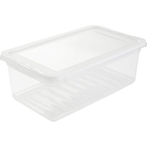 keeeper Box Contenitore con Sistema di Ventilazione, 33 x 19,5 x 12 cm, 5,6 L, Bea, Trasparente (1/5)