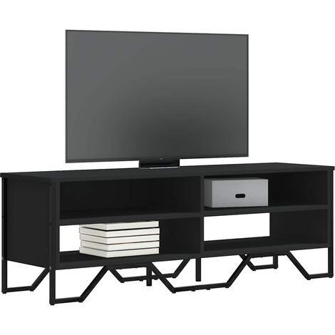 TV-Schrank Schwarz 122x34x41 cm Holzwerkstoff