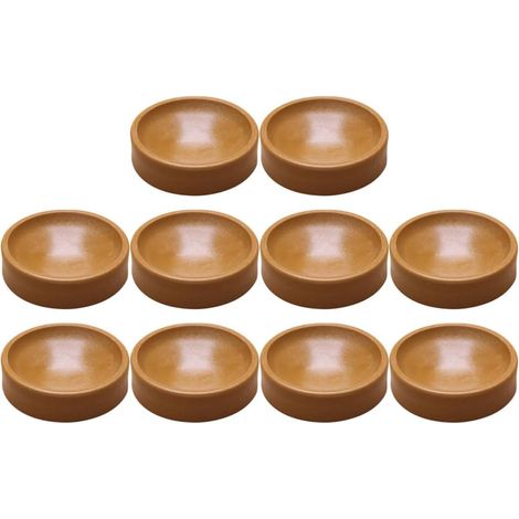 Patins Antidérapants pour Table et Lit à roulettes en Plastique Marron, 10 Pièces, Absorption et Résistance au Glissement pour Usage Domestique (1/5)