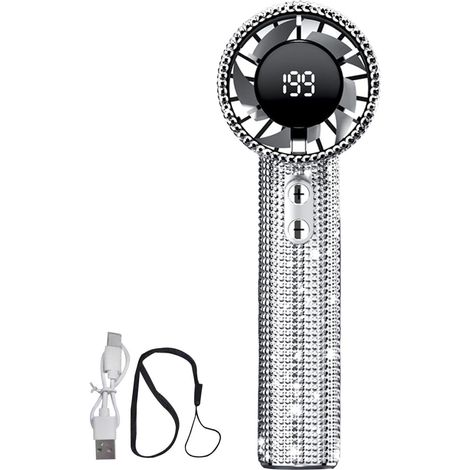Ventilateur Main - Gadget Refroidissement Écran Numérique (1/5)
