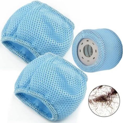 Filets de sécurité compatibles en 2 pièces. Filet pour filtre de spa. Chaussettes pour skimmer de piscine. Filet de sécurité en maille. Sac en maille pour élément filtrant (1/5)
