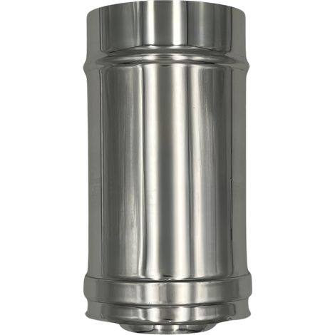 Tuyau Double Paroi en Acier Inoxydable AISI 316, Longueur 25 cm – 200/250 mm (1/5)