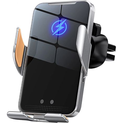 1 Support téléphone, Chargeur sans fil 30 W, Fixation automatique, Rotation 360 degrés, Pour voiture- (1/5)