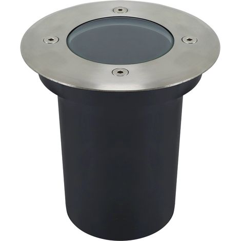 Faretto incasso terra tondo Ø12 cromato IP65 GU10 20W (1/2)