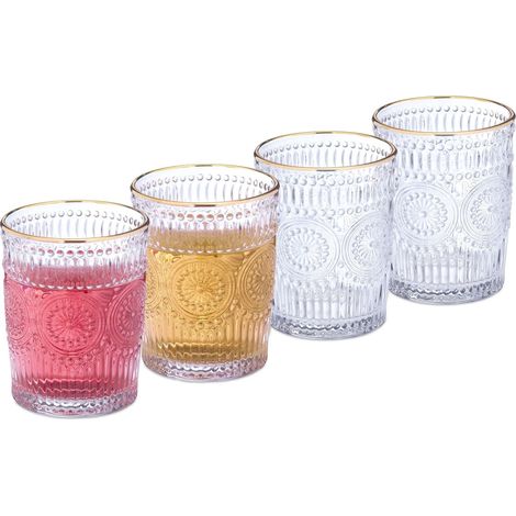 Trinkglaser vintage 30 cl 4er set 8841