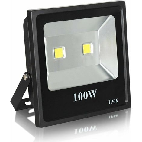FARO DA Esterno Faretto Proiettore LED SMD 100W Watt SLIM IP66 220V.33400 (1/2)