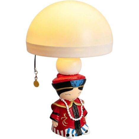 Veilleuse Figurine Abat-Jour Arrondi Lampe Tirette Lumière (1/5)