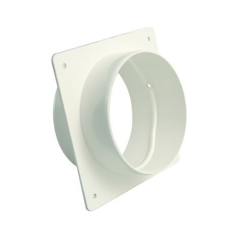 Marley Maueranschlussstutzen 150 x 150 mm Rohranschluss DN 125, weiß Lüftungsrohre
