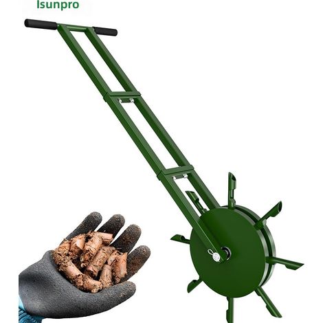 Rouleau aérateur de gazon avec scarificateur amovible - multifonctionnel (1/4)