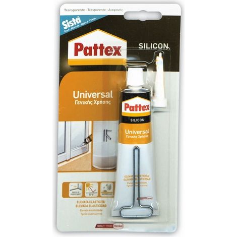 Silicone Universale Trasparente Silicon 5  60 ml Silicon Pattex  1 pz