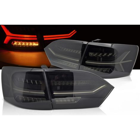 Paire de feux arriere VW Jetta 6 de 2011 a 2014 Fume - FULL Led + Dynamic (1/4)