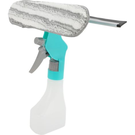 Nettoyeur de vitres multifonction compact 4 en 1 avec tampon à récurer et spray pour la maison (1/5)
