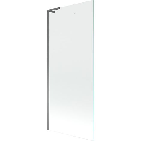 Mexen Next L paravento per vasca da bagno a 1 anta 80 x 150 cm, trasparente, gun metal - 895-080-000-03-00-95 (1/5)