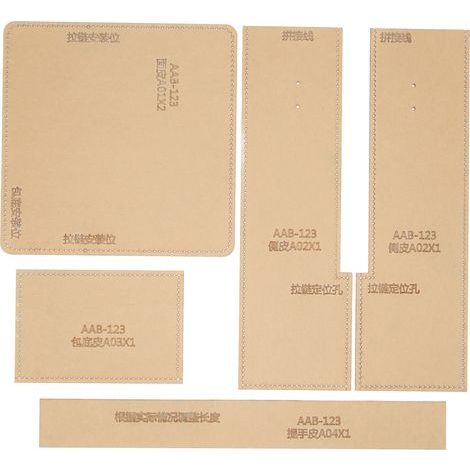 Acryl-Schablone für Ledertaschen, Schnittmustervorlage, DIY-Bastelwerkzeug für Lederarbeiten (1/5)