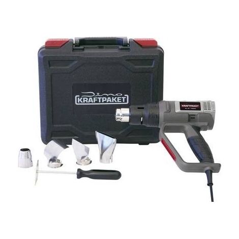 Dino KRAFTPAKET 130220 KRAFTPAKET DIY 2000W 50-600°C Termosoffiatore incl. custodia, incl. accessori, incl. Ventola 200 (1/5)