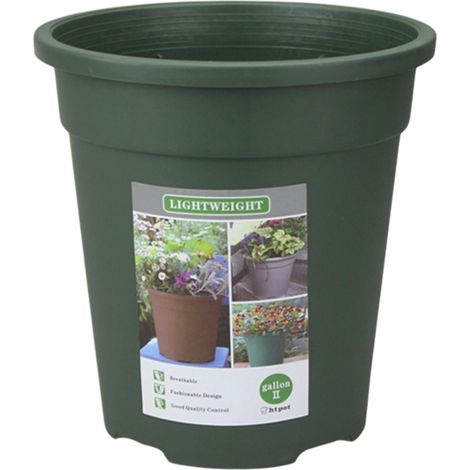 Les pots de fleurs ronds en plastique épais, adaptés aux arbres, aux jardins et aux balcons, peuvent être utilisés pour planter diverses fleurs et plantes succulentes. (1/5)