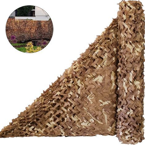 Filet de camouflage, filet de protection solaire, camouflage net blinds for sunshade, camping, party decoration, 3 m x 5 m (1/4)