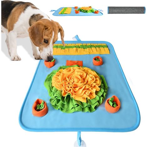 Tapis à renifler pour Chien, 68cm45cm Rectangulaire Tapis de Fouille Alimentation Lente, Tapis Reniflant Formation d’Animaux Lavable en Machine Pliable pour Lapin, Chat, Chien (1/5)