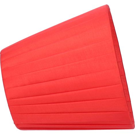 Lot de 6 abat-jour modernes en tissu rouge pour lampe de table, lustre en cristal ou applique murale. (1/5)