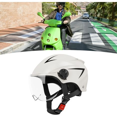 Casque Moto Protection Solaire Relevable Homme Femme Blanc Casque Intégral Modulable 4 Saisons (1/5)