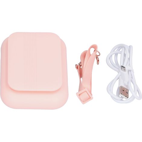 Ventilateur de bureau USB portable pour extérieur, bureau et voyage - accrochable au cou ou à la taille (1/5)