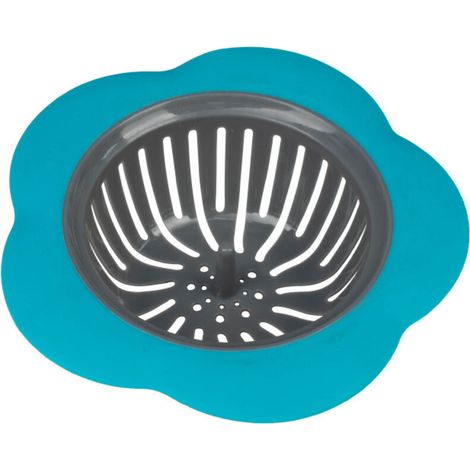 Paniers d'égouttage en silicone souple pour évier de cuisine - Bleu - 1 pièce