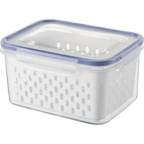 1 ou 3 boîtes de conservation pour fruits et légumes avec couvercle, passoire, bacs de rangement pour réfrigérateur. (1/5)