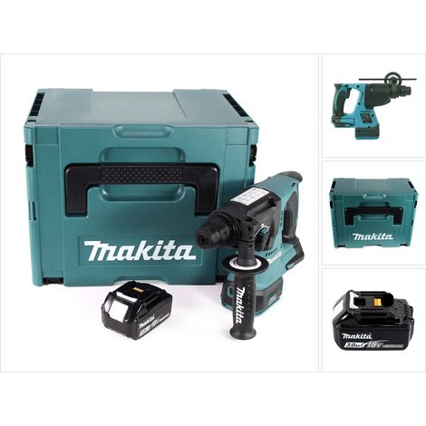 Trapano a percussione a batteria Makita DHR 242 F1J 18V 2.0J SDS-plus Brushless + 1x batteria ricaricabile 3.0Ah + Makpac - senza caricabatterie