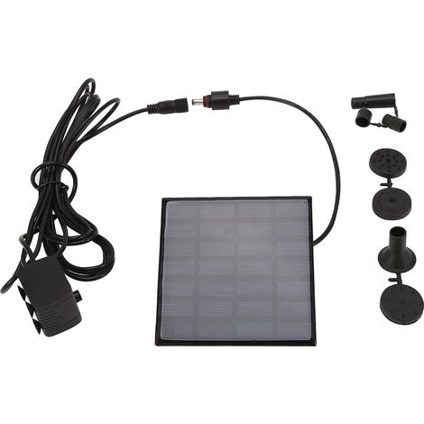 Kit de pompe submersible solaire pour fontaine de jardin, bassin ou piscine (1/5)