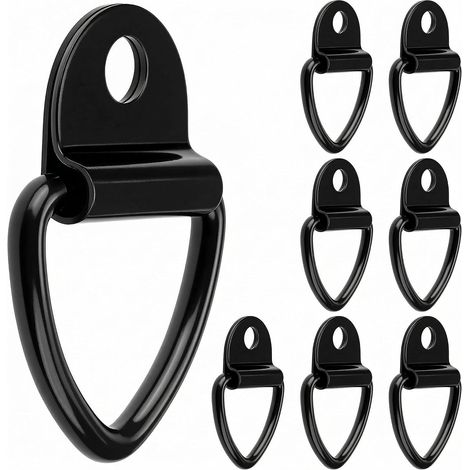 8 pièces Anneaux d'arrimage, Anneaux d'arrimage de sécurité, capacité de Charge de 400 kg pour camions, Bateaux, Kayaks (1/5)
