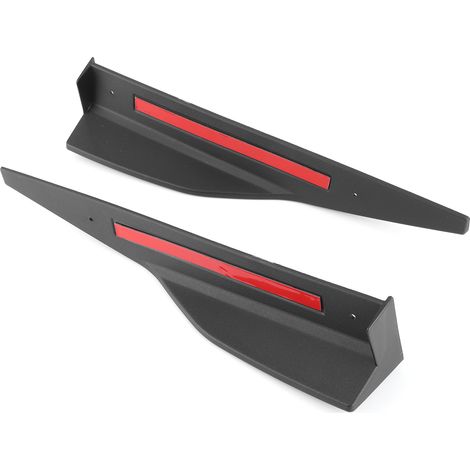 Schwarze Seitenschweller-Splitter, Diffusor-Winglets, passend für Ford Mustang Roush ab 2015 (1/5)