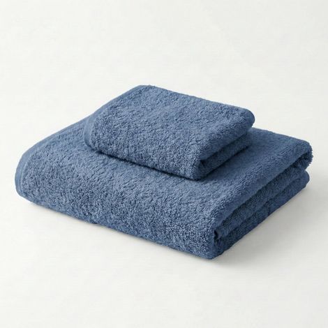 Comtesse Handtuch-Set aus Baumwollfrottee für das Bad - Blau (1/3)