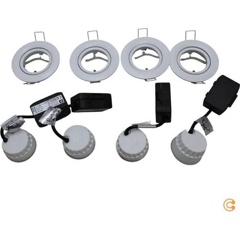 [GEBRAUCHT] B-Ware Paulmann Einbauleuchte Nova Coin 4er Set LED Downlight warmweiß schwenkbar 24W (1/2)