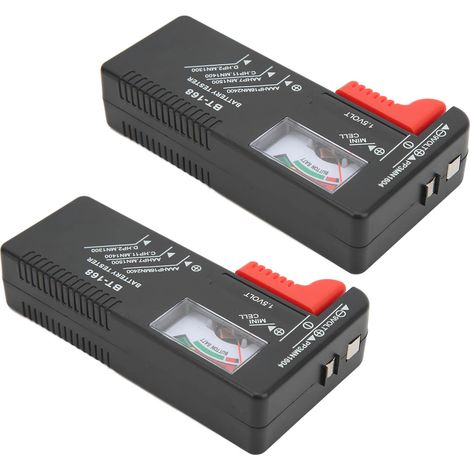Testeur de batterie de Type pointeur, 2 pièces, vérificateur de niveau de pile bouton Portable pour AA AAA 1.5V 9V (1/5)
