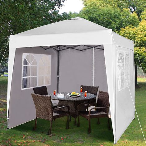Mcc Premier 2X2m Pop-up Gazebo waterproof coating layer Marquee Canopy WS WHITE