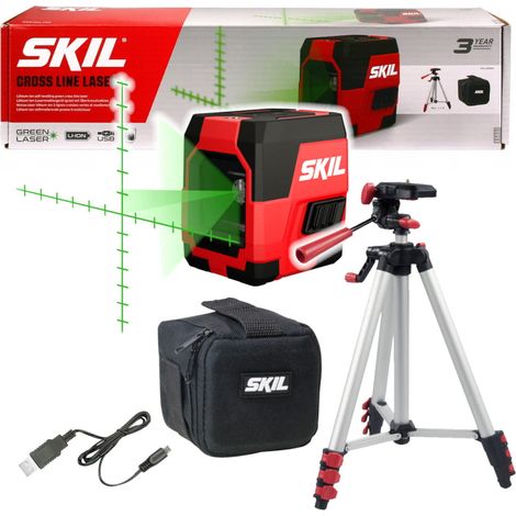 SKIL 1911 DA Livella laser a croce + Treppiede
