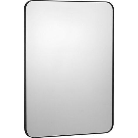 Miroir mural 22 x 30 pouces en aluminium, épaisseur 0,15 pouce, anti-explosion et résistant aux rayures, idéal pour salle de bain et chambre. (1/5)