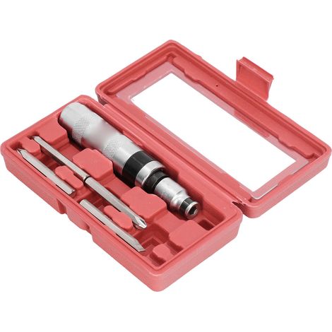 Jeu de 5 embouts de tournevis à percussion, jeu d'outils manuels hexagonaux réversibles de 1/2 pouce, pour les réparations. (1/5)