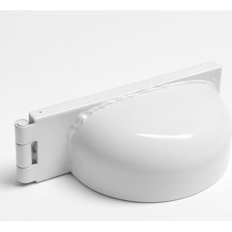 Padlock Protector Hasp and Staple Left Hand White (Safety Protection Weather Cover)