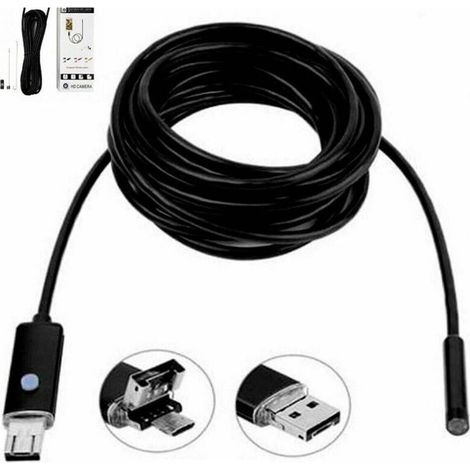 Caméra Endoscopique - Câble Flexible 1,5 M - Étanche IP67 - Résolution 640x480 - Pour Inspection de Tubes et Moteurs - 1 Pièce (1/5)