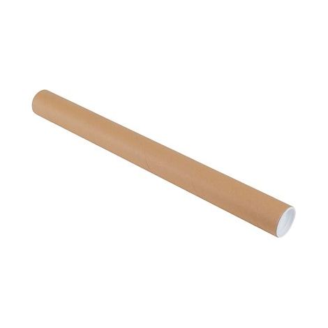 Tube rond en carton Ø 40 mm x L 43 cm - boîte de 50 - Lot de 50 - Maxiburo (1/2)