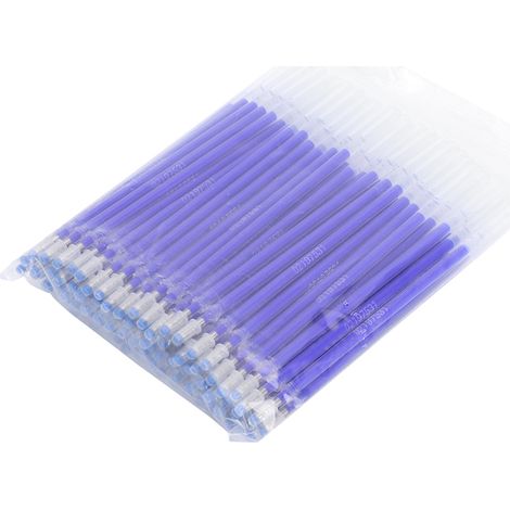 Soavoa 100 Recharges Stylo Disparaissant Haute Température pour Cuir et Tissu, Pointe Acier Durable, Effaçable à la Chaleur (1/4)