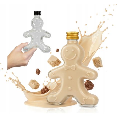 Bouteille de Cookie 250 ml CADEAU DE NOËL Liqueurs BOUTEILLES EN VERRE Pain d'épice (1/5)