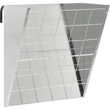 Râtelier à foin suspendu Argent 61 x 33 x 66 cm Acier galvanisé