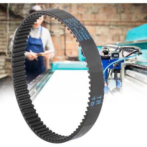 Courroie de distribution circulaire en caoutchouc HTD3M pour machine de découpe laser à boucle fermée (354 mm x 15 mm) (1/5)