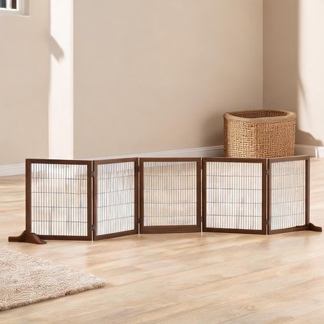 Barrière pour animaux en kiefernholz Stahl 432 x 36 x 70 cm (1/5)