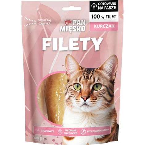 Mr. Meat  Friandises pour chats - Filets de poulet 100 g
